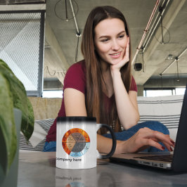 anpassade av trigram och kinesiska klockor magisk mugg