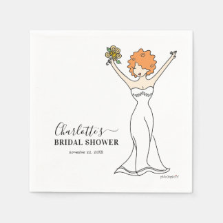 Anpassade Avatar-Möhippa | Curly Hair Pappersservett