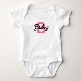 Anpassade "B" Flicka Bodykostym T Shirt
