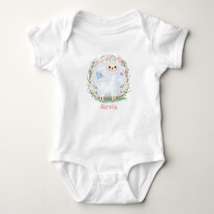 Anpassade Baby Alpaca Baby (0-24M) Bodykostym T Shirt
