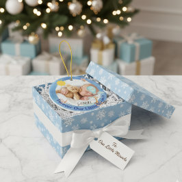 Anpassade Baby Ceramic Ornament Keepsaké