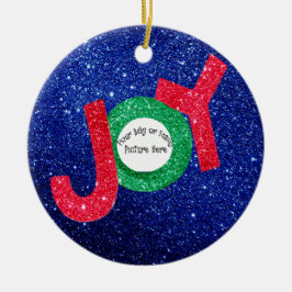 Anpassade Baby eller Family Bild Joy-jul Julgransprydnad Keramik