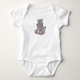 Anpassade Baby Hippo T Shirt