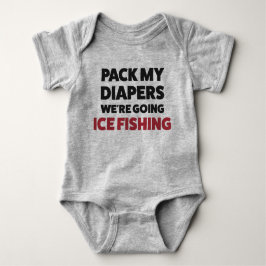 Anpassade Baby Ice Fishing Bodydräkt T Shirt