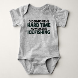 Anpassade Baby Ice Fishing Bodydräkt T Shirt