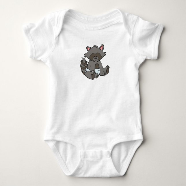 Anpassade Baby Raccoon Tröja (Framsida)