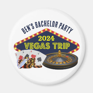 Anpassade Bachelor Party Las Vegas Resa Casino Magnet