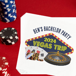 Anpassade Bachelor Party Las Vegas Resa Casino Pappersservett