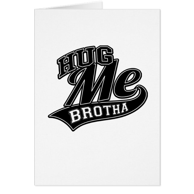 Anpassade Background Färg för Hug Me Hälsningskort (Framsidan)