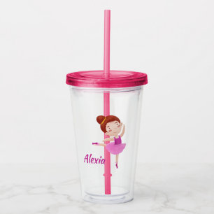 Anpassade Ballet Mugg med Namn - Cute Ballerina