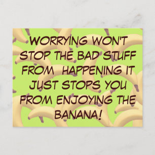 Anpassade Bananer med text Vykort