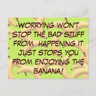 Anpassade Bananer med text Vykort