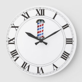 Anpassade Barber Shop/Salon Wall Clock Stor Klocka