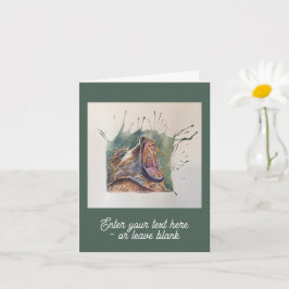 Anpassade Barking Baboon Hälsning Card Kort