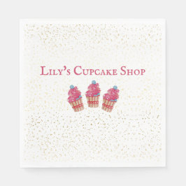 Anpassade Barn Cupcoa Shop Pappersservett