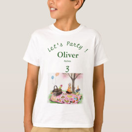 Anpassade barn födelsedagsdjur Hedersgäst T Shirt