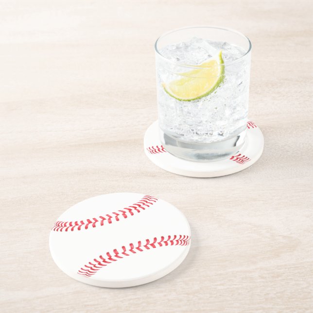 Anpassade Baseball Beverage Coaster Underlägg (Sidan)