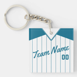 Anpassade Baseball Softball Jersey Nyckelring