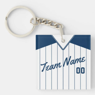 Anpassade Baseball Softball Jersey Nyckelring