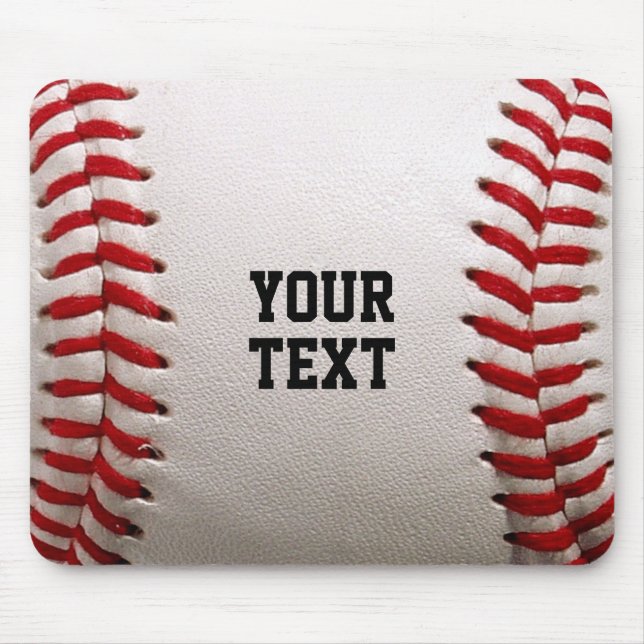 Anpassade Baseball Sy & Läder Sport Grafik Musmatta (Framsidan)