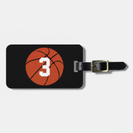 Anpassade Basketball Luggage Tag Bagagebricka