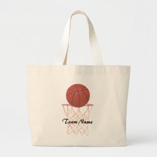 Anpassade Basketball Team Namn-arbetsytepåsar Jumbo Tygkasse