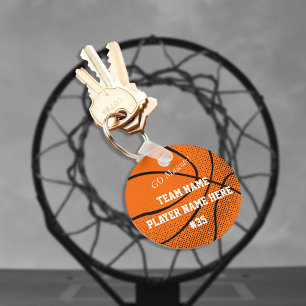 Anpassade Basketball Team Nyckelring