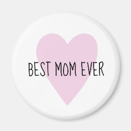 Anpassade Bästa Mamma någonsin Rosa Heart Magnet