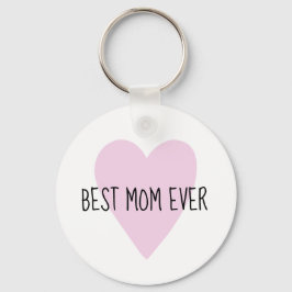 Anpassade Bästa Mamma någonsin Rosa Heart Nyckelring