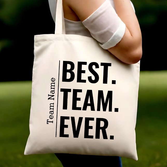 Anpassade bästa team någonsin - teammedarbetare tygkasse (Skapare uppladdad)