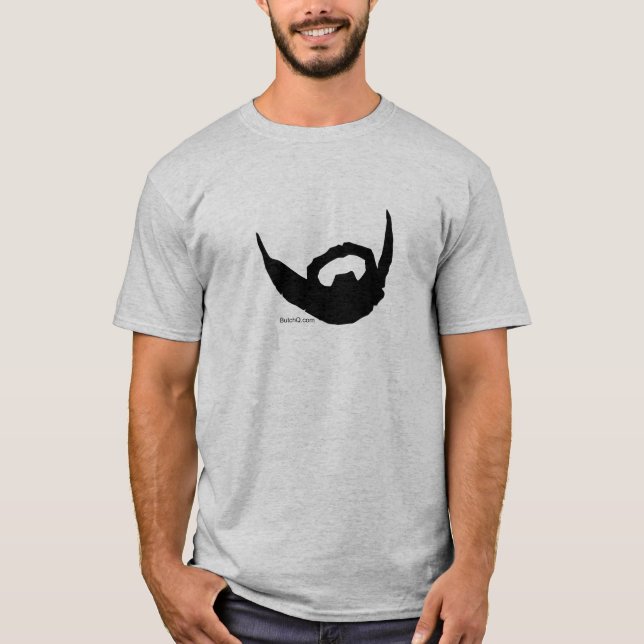Anpassade Beard Shirt Lägg till fras eller Namn T (Framsida)