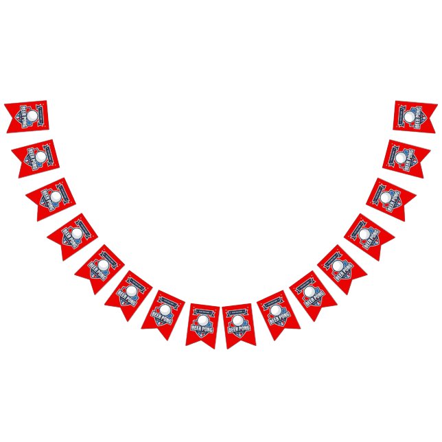 Anpassade Beer Pong-Logotyp Vimplar (Alla)