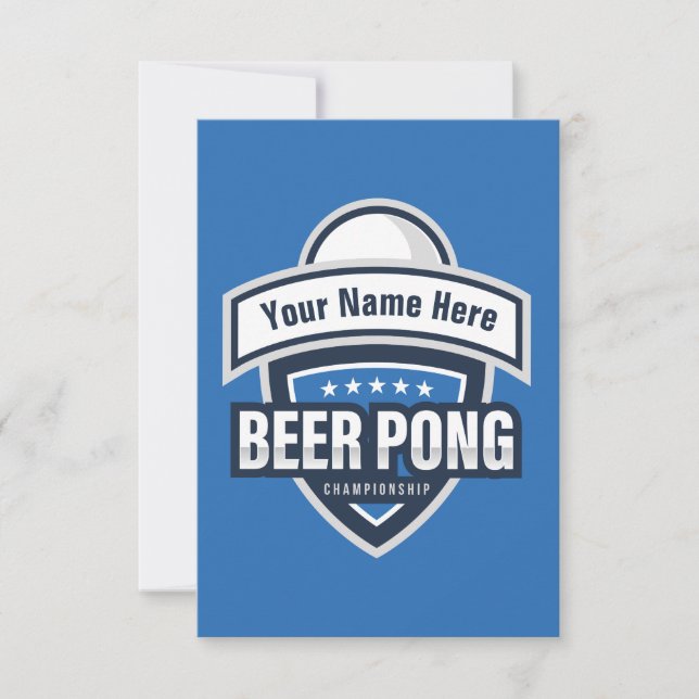 Anpassade Beer Pong-Logotypen (Framsida)