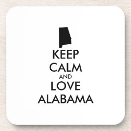 Anpassade BEHÅLLA LUGN och KÄRLEK ALABAMA Underlägg