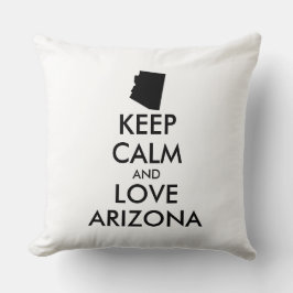 Anpassade BEHÅLLA LUGN och KÄRLEK ARIZONA Kudde