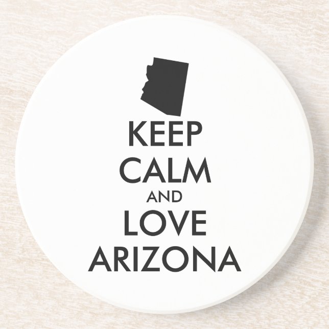 Anpassade BEHÅLLA LUGN och KÄRLEK ARIZONA Underlägg (Framsidan)