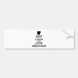 Anpassade BEHÅLLA LUGN och KÄRLEK ARKANSAS Bildekal