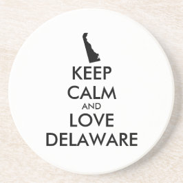 Anpassade BEHÅLLA LUGN och KÄRLEK DELAWARE Underlägg