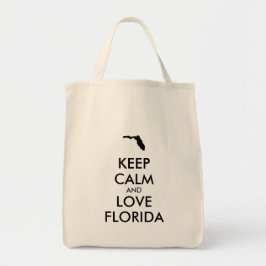 Anpassade BEHÅLLA LUGN och KÄRLEK FLORIDA Tygkasse