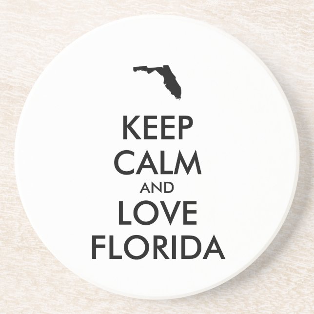 Anpassade BEHÅLLA LUGN och KÄRLEK FLORIDA Underlägg (Framsidan)