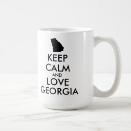 Anpassade BEHÅLLA LUGN och KÄRLEK GEORGIEN Kaffemugg