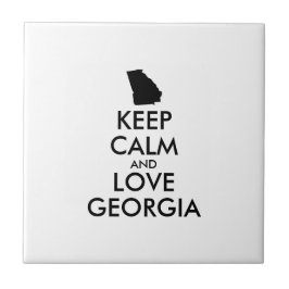 Anpassade BEHÅLLA LUGN och KÄRLEK GEORGIEN Kakelplatta