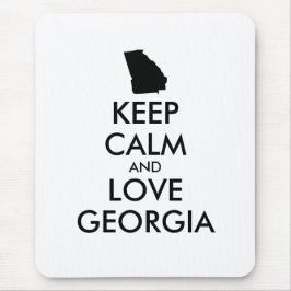 Anpassade BEHÅLLA LUGN och KÄRLEK GEORGIEN Musmatta