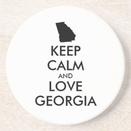 Anpassade BEHÅLLA LUGN och KÄRLEK GEORGIEN Underlägg Sandsten