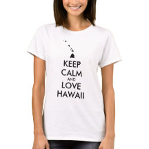 Anpassade BEHÅLLA LUGN och KÄRLEK HAWAII