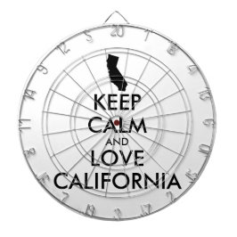 Anpassade BEHÅLLA LUGN och KÄRLEK KALIFORNIEN Piltavla