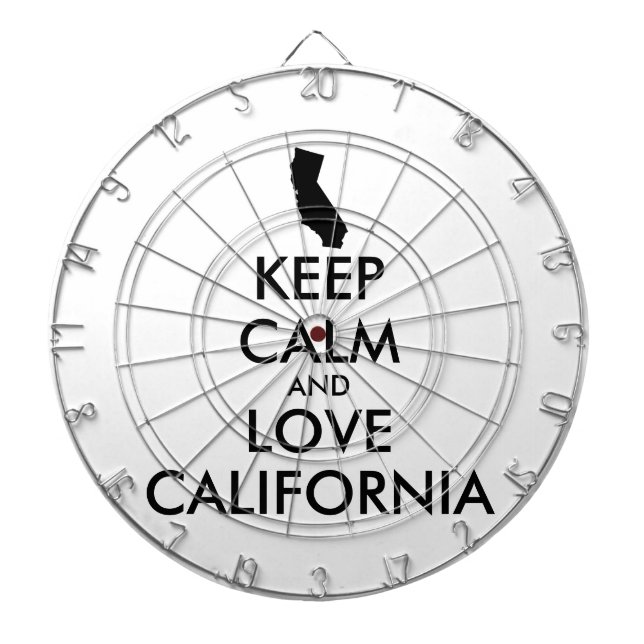 Anpassade BEHÅLLA LUGN och KÄRLEK KALIFORNIEN Piltavla (Framsidan)
