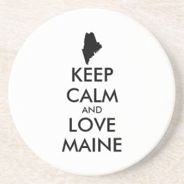 Anpassade BEHÅLLA LUGN och KÄRLEK MAINE Underlägg