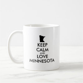 Anpassade BEHÅLLA LUGN och KÄRLEK MINNESOTA Kaffemugg