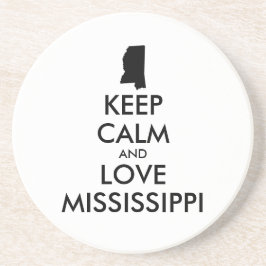 Anpassade BEHÅLLA LUGN och KÄRLEK MISSISSIPPI Underlägg